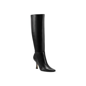 MARC FISHER Womens Black Vedant Square Toe Sculpted Heel Heeled Boots 5 M